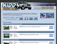 Tablet Screenshot of kiddtruck.com